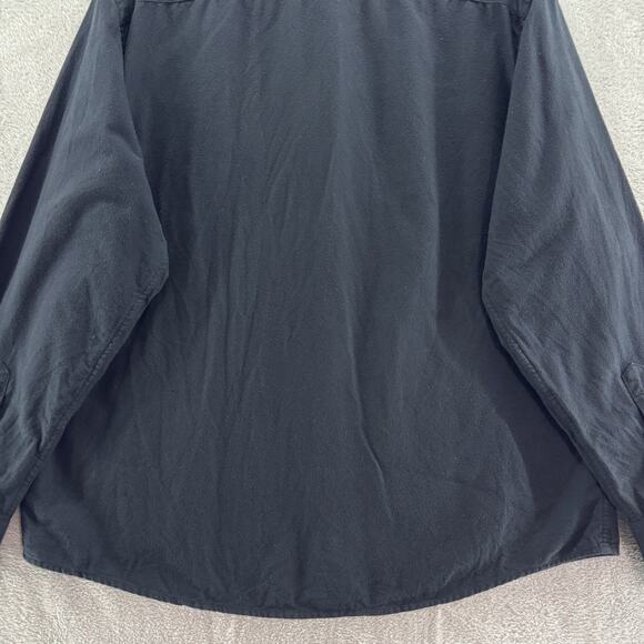 UNTUCKit Shirt Men XXL Black Flannel Button Up Long Sleeve Collared Pocket - Picture 8 of 12